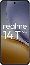 Смартфон Realme RMX5078 14T 5G 256Gb 12Gb черный моноблок 3G 4G 2Sim 6.67" 1080x2400 Android 15 50Mpix 802.11 a/b/g/n/ac NFC GPS GSM900/1800 GSM1900 Protect