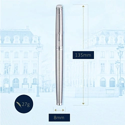 Ручка роллер Waterman Hemisphere (S0920450) Steel CT F черн. черн. подар.кор.