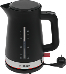 Чайник электрический Bosch TWK4M 1.7л. черный корпус: пластик (TWK4M223)