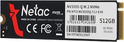 Накопитель SSD Netac PCIe 3.0 x4 512GB NT01NV3000Q-512-E4X M.2 2280