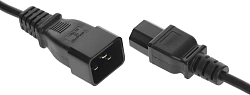 Шнур питания Lanmaster LAN-PP13/20-3.0-BK C13-C20 проводник.:3x0.75мм2 3м 220В 10А черный