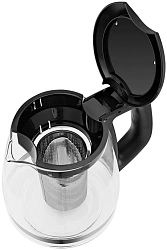 Чайный набор Kitfort КТ-6776 1.8л. 2200Вт черный/нержавеющая сталь корпус: Металл/стекло/пластик