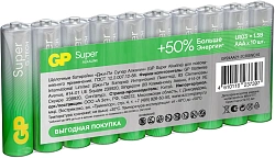 Батарея GP Super Alkaline 24AA21-2CRSWC10 AAA (10шт) спайка