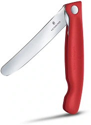 Нож кухонный Victorinox Swiss Classic 6.7801.FC1 стальной столовый лезв.110мм прямая заточка красный карт.коробка