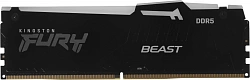 Память DDR5 16GB 5600MHz Kingston KF556C36BBEA-16 Fury Beast Black Expo RGB RTL Gaming PC5-44800 CL36 DIMM 288-pin 1.25В kit single rank с радиатором Ret