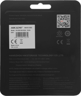 Накопитель SSD Hikvision SATA-III 1TB HS-SSD-WAVE(N) 1024G M.2 2280
