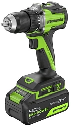 Дрель-шуруповерт Greenworks DD560 аккум. патрон:быстрозажимной (3708407CUC)