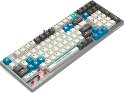 Клавиатура A4Tech Bloody S98 Pixels Blue механическая серый/бежевый USB for gamer LED (S98) кабель 1.8м