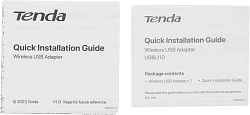 Сетевой адаптер Wi-Fi Tenda U9 AC650 USB 2.0 (ант.внутр.)