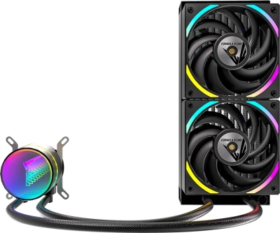 Система водяного охлаждения Formula Oasis L240 ARGB Soc-AM5/AM4/1200/2066/1700/1851 черный 4-pin 1-27.2dB Al+Cu 310W Ret (OASIS L240 ARGB BK)