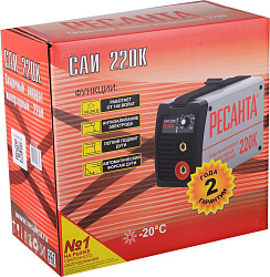 Сварочный аппарат Ресанта САИ-220К инвертор ММА DC 7.2кВт