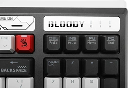 Клавиатура A4Tech Bloody B950 механическая серый USB for gamer LED (B950) кабель 1.8м