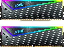 Память DDR5 2x16GB 6000MHz A-Data AX5U6000C3016G-DCCARGY XPG Caster RGB RTL Gaming PC5-48000 CL30 DIMM ECC 288-pin 1.35В kit single rank с радиатором Ret