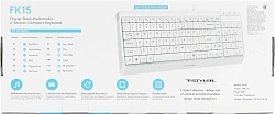 Клавиатура A4Tech Fstyler FK15 белый USB (FK15 WHITE)