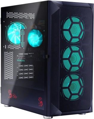 ПК Bloody BD-PC RB65C2 MT Ryzen 5 7500F (3.7) 32Gb SSD1Tb RX 7700XT 12Gb Windows 11 Home 64 2.5Gigabit WiFi BT 650W черный (RUS) (2111350)