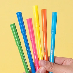 Фломастеры Deli EC165-24 Colorwow круг. пулевидный пиш. наконечник Вентилируемый смываемые 24цв. (24шт.)