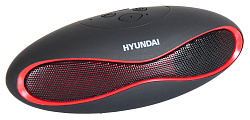 Колонка порт. Hyundai H-PAC100 черный 3W 1.0 BT/3.5Jack/USB