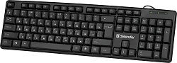 Клавиатура Defender Element HB-520 черный USB (45522) кабель 1.5м