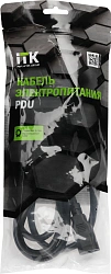 Шнур питания ITK PC-C13C14-2M C13-С14 проводник.:3x1.5мм2 2м 230В 10А (упак.:1шт) черный