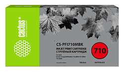 Картридж струйный Cactus CS-PFI710MBK PFI-710 MBK черный матовый (700мл) для Canon imagePROGRAF TX-2000/TX-3000/TX-4000 с чипом