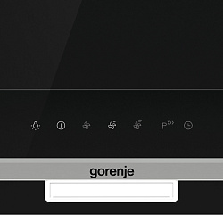 Вытяжка каминная Gorenje WHI649X21P черный управление: сенсорное (1 мотор)
