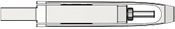 Флеш Диск Netac 128GB U782C NT03U782C-128G-32PN USB3.0 серебристый