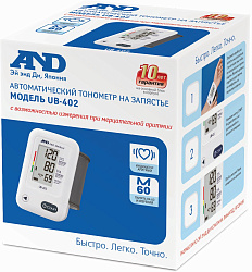 Тонометр запястный A&D UB-402