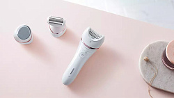 Эпилятор Philips BRE730/10 скор.:2 насад.:5 белый