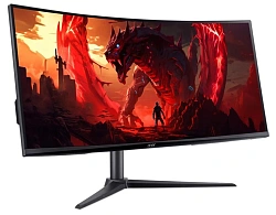 Монитор Acer 34" Nitro XZ342CUV3bmiiphx черный VA LED 1ms 21:9 HDMI M/M матовая HAS 400cd 178гр/178гр 3440x1440 180Hz DP 2K
