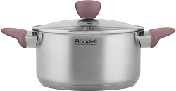 Кастрюля Rondell Bueno RDS-1587 2.8л. d=20см (с крышкой) стальной