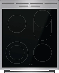 Плита Электрическая Gorenje GEC5C61XPA нержавеющая сталь стеклокерамика (без крышки)