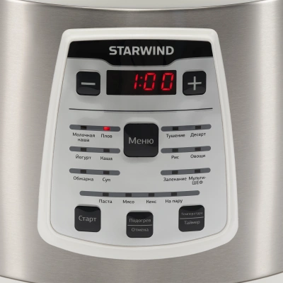 Мультиварка Starwind SMC4200 5л 900Вт белый/серебристый