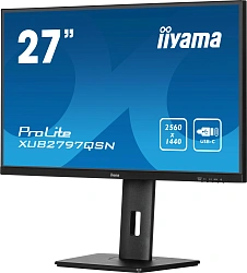 Монитор Iiyama 27" ProLite XUB2797QSN-B1 черный IPS LED 16:9 HDMI M/M матовая HAS Piv 1300:1 350cd 178гр/178гр 2560x1440 100Hz DP Quad HD 2K (1440p) USB 6.1кг