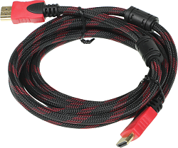 Кабель соединительный аудио-видео Premier 5-813R HDMI (m)/HDMI (m) 3м. феррит.кольца черный/красный (5-813R 3.0)