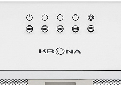 Вытяжка встраиваемая Krona Runa 600 PB белый управление: кнопочное (1 мотор)