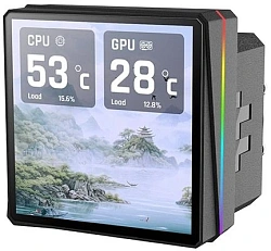 Система водяного охлаждения Thermaltake TH360 V3 Ultra ARGB Soc-AM5/AM4/1200/1700/1851 черный 4-pin 37.8dB Al LCD 365W Ret (CL-W474-PL12SW-A)