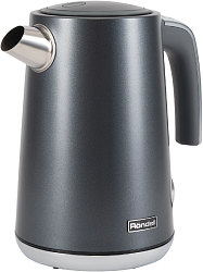 Чайник электрический Rondell 1002-RE-01 1.7л. 2200Вт черный корпус: металл (RDE-1002)