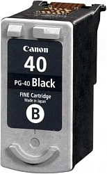 Картридж струйный Canon PG-40BK 0615B001 черный (400стр.) для Canon FAX-JX200, FAX-JX500; PIXMA IP1200, IP1700, IP2200, IP6210, MP140, MP150, MP160, MP170, MP180, MP190, MP210, MP220, MP450, MP460, MP470, MX300, MX310, iP1300, iP1600, iP1800, iP1900, iP25