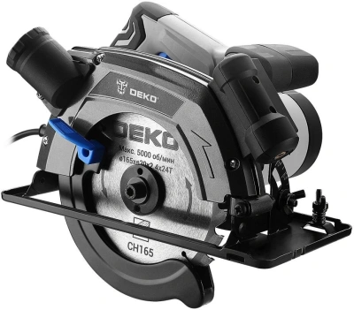 Циркулярная пила (дисковая) Deko CSDK-1500 PRO 1500Вт (ручная) D диска.:165мм (085-1150)