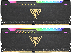 Память DDR4 2x32GB 3600MHz Patriot PVSR464G360C0K Viper Steel RGB RTL Gaming PC4-28800 CL20 DIMM 288-pin 1.35В dual rank с радиатором Ret