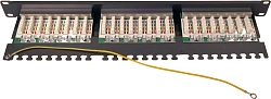 Патч-панель Lanmaster TWT-PP24STP 19" 1U 24xRJ45 кат.5e FTP