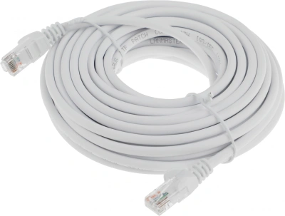 Патч-корд Lanmaster LAN-PC45/U5E-10-WH UTP RJ-45 вил.-вилка RJ-45 кат.5E 10м белый LSZH (уп.:1шт)