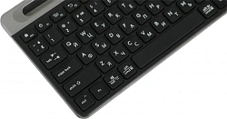 Клавиатура A4Tech Fstyler FBK25 черный/серый USB беспроводная BT/Radio slim Multimedia (FBK25 BLACK)