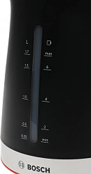 Чайник электрический Bosch TWK4M 1.7л. черный корпус: пластик (TWK4M223)