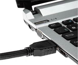 Кабель аудио-видео Cactus CS-HDMI.2-5 HDMI (m)/HDMI (m) 5м. позолоч.конт. черный