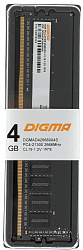 Память DDR4 4Gb 2666MHz Digma DGMAD42666004S RTL PC4-21300 CL19 DIMM 288-pin 1.2В single rank Ret