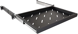 Полка выдвижная NTSS NTSS-MSKB-FS-600-BL 1U нагр.:20кг. 19" 300мм черный