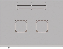 Шкаф коммутационный Suprlan (05-1506) настенный 15U 600x600мм пер.дв.стекл направл.под закл.гайки 70кг светло-серый 535мм 29.7кг 750мм металл