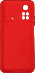 Чехол (клип-кейс) DF для Poco M4 Pro (4G) poCase-03 красный (POCASE-03 (RED))