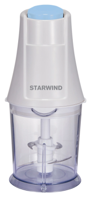 Измельчитель электрический Starwind SCP1011 0.36л. 250Вт белый/бирюзовый